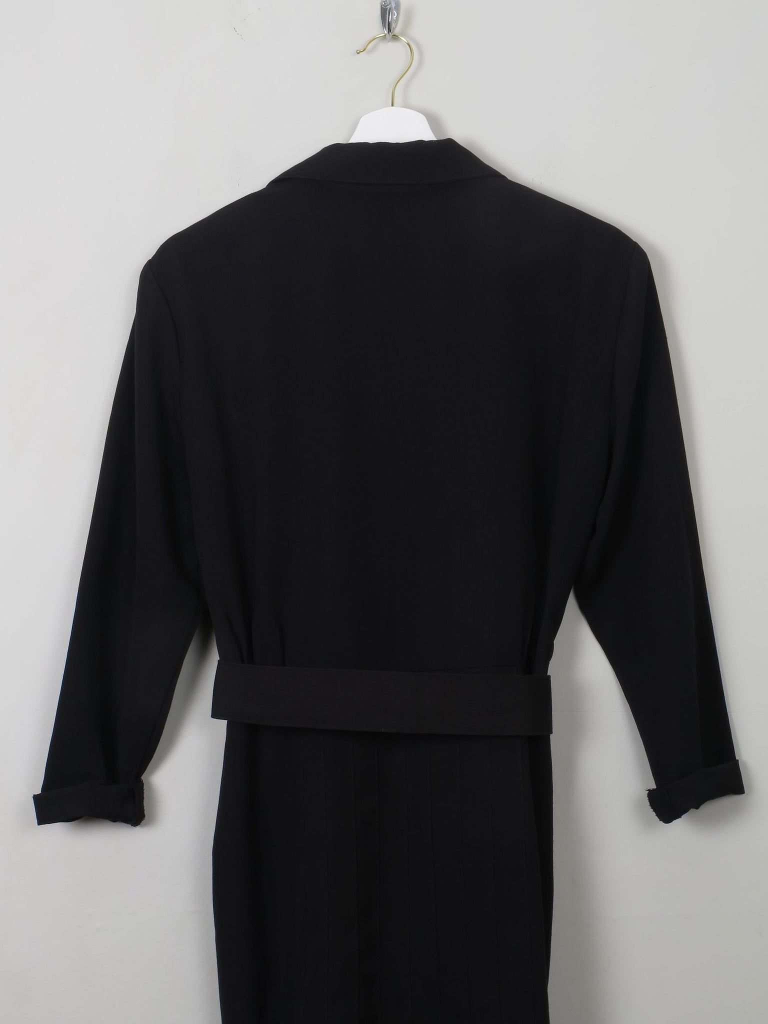 Black Vintage Shirt Dress S - The Harlequin