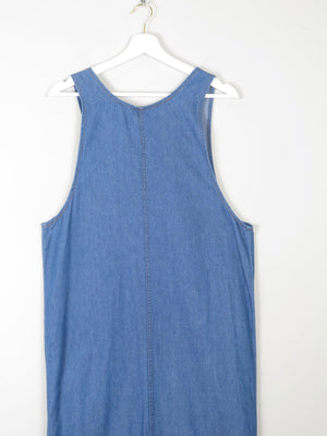 Blue Vintage Denim Dungaree Style Dress S/M - The Harlequin