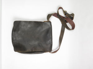 Brown Leather Messenger Bag - The Harlequin