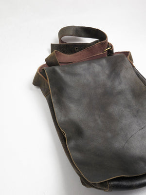 Brown Leather Messenger Bag - The Harlequin