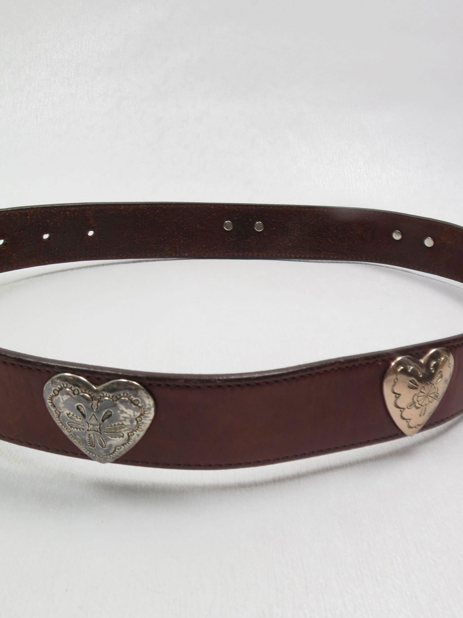 Brown Leather Vintage Belt Waist  XS/S - The Harlequin