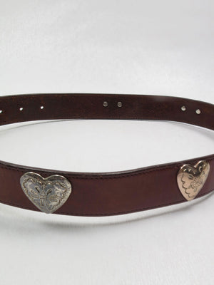 Brown Leather Vintage Belt Waist  XS/S - The Harlequin
