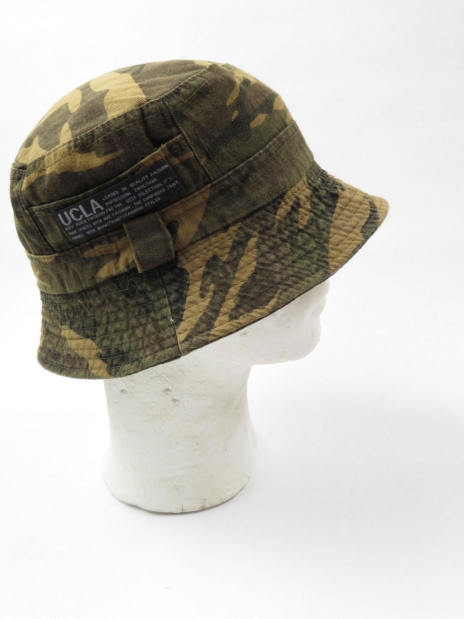 Camoflage Print Bucket Hat New - The Harlequin