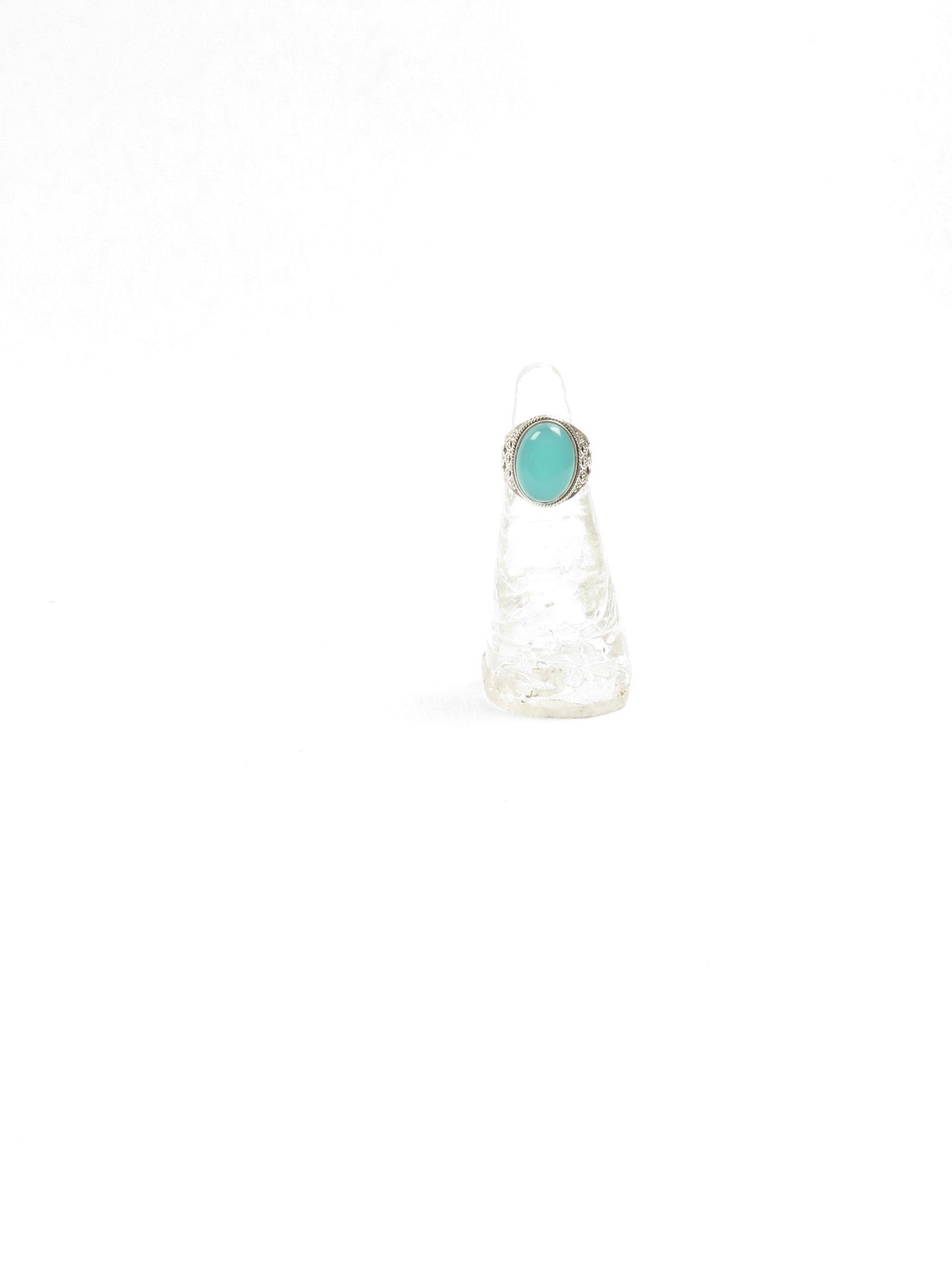 Chalcedony & Silver Ring - The Harlequin