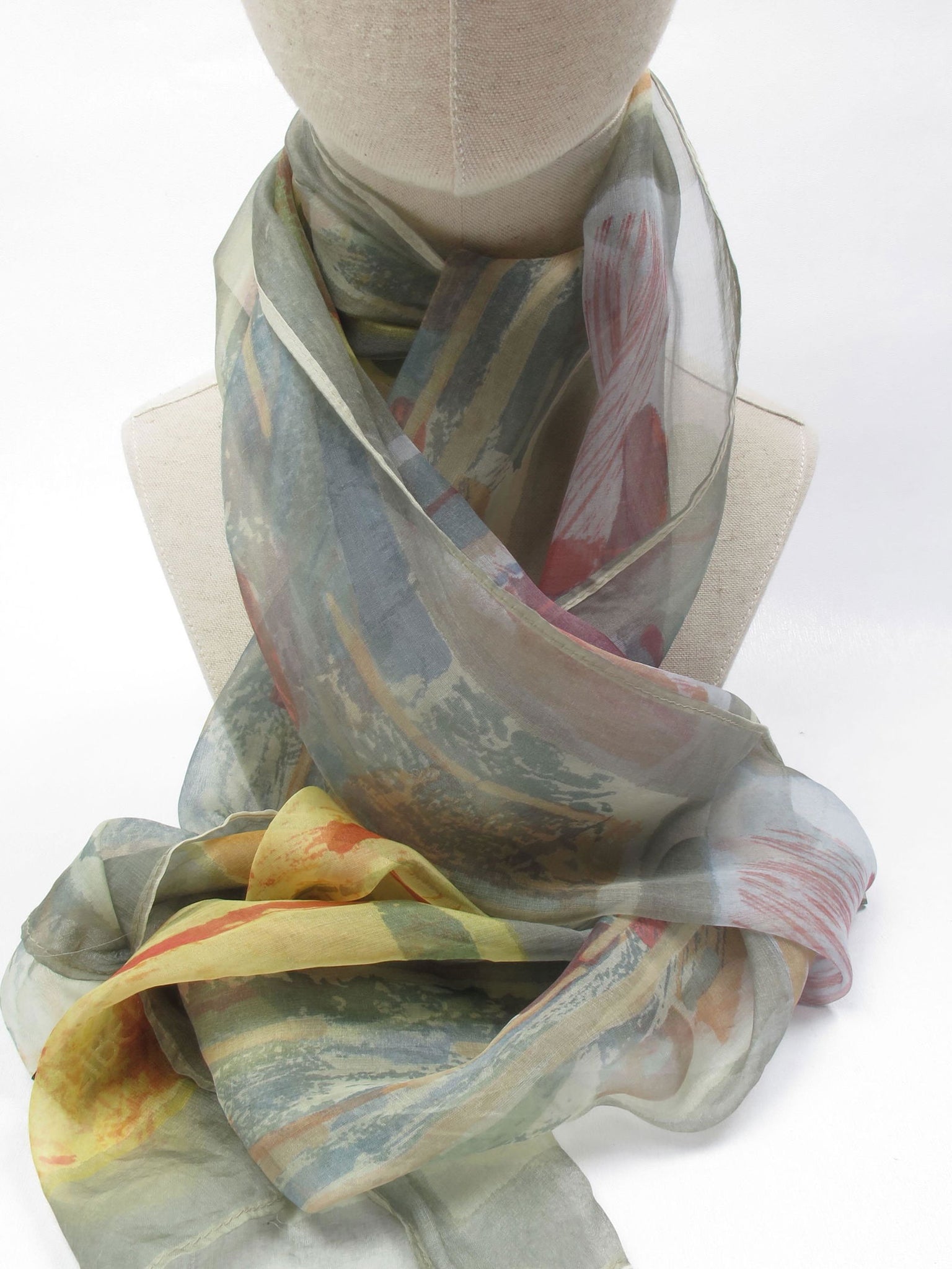 Colourful Vintage Liberty Silk Scarf - The Harlequin