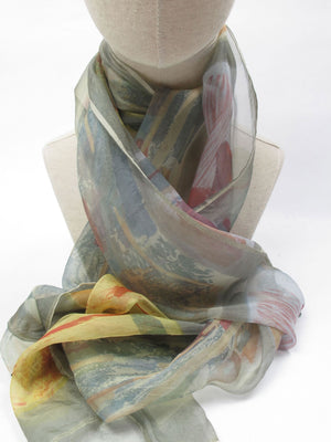 Colourful Vintage Liberty Silk Scarf - The Harlequin