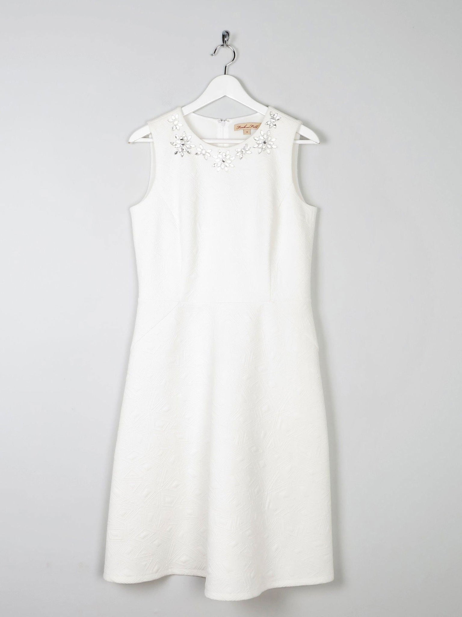 Cream Retro Vintage Style 1960s Short Wedding Dress 12 - The Harlequin