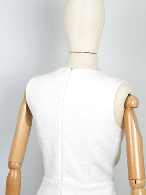 Cream Retro Vintage Style 1960s Short Wedding Dress 12 - The Harlequin