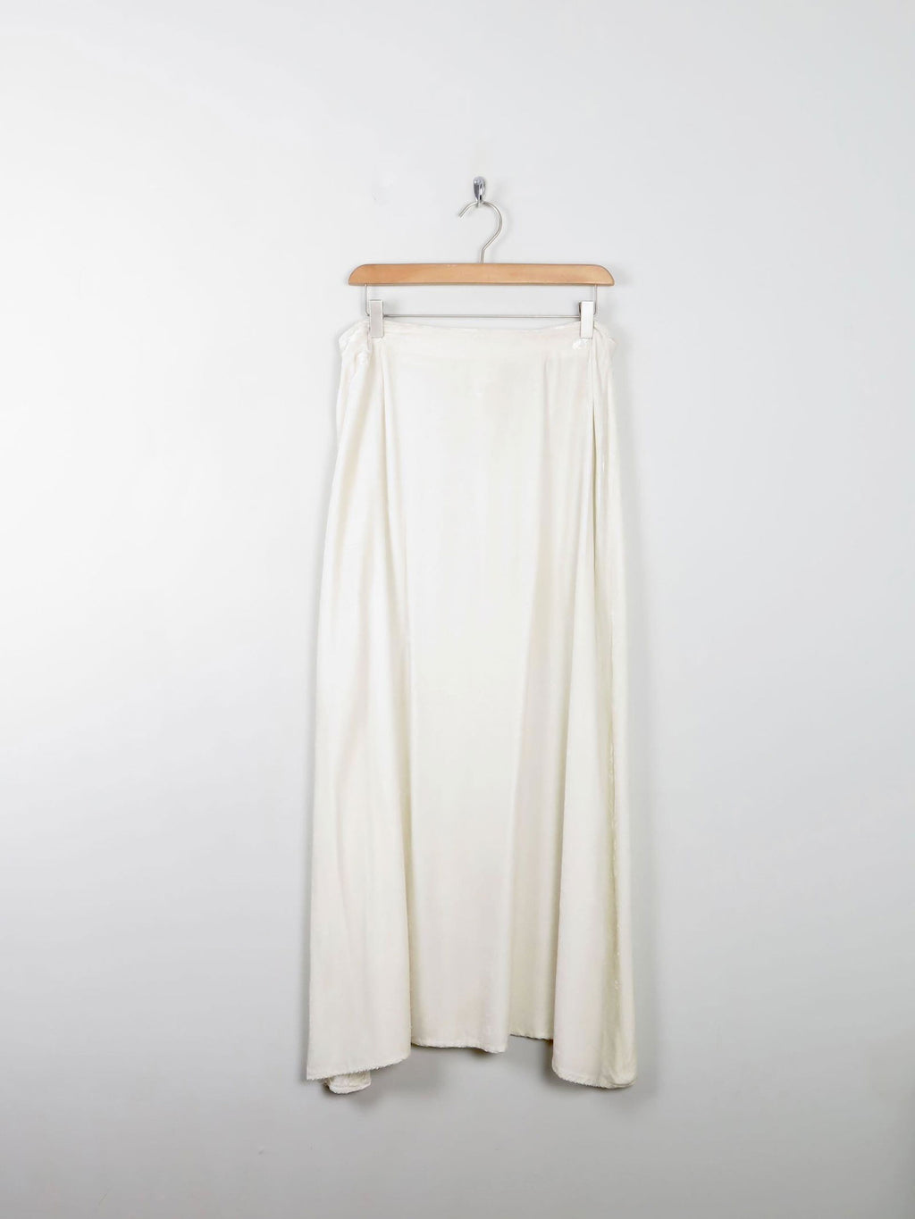 Cream Velvet Vintage John Rocha Midi Skirt M - The Harlequin