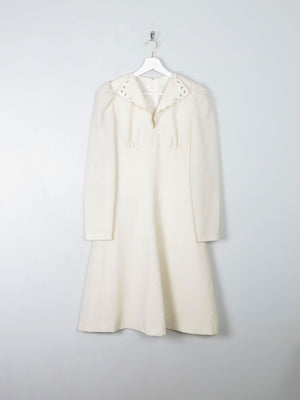 Cream Vintage Betty Barclay Dress XS/S - The Harlequin