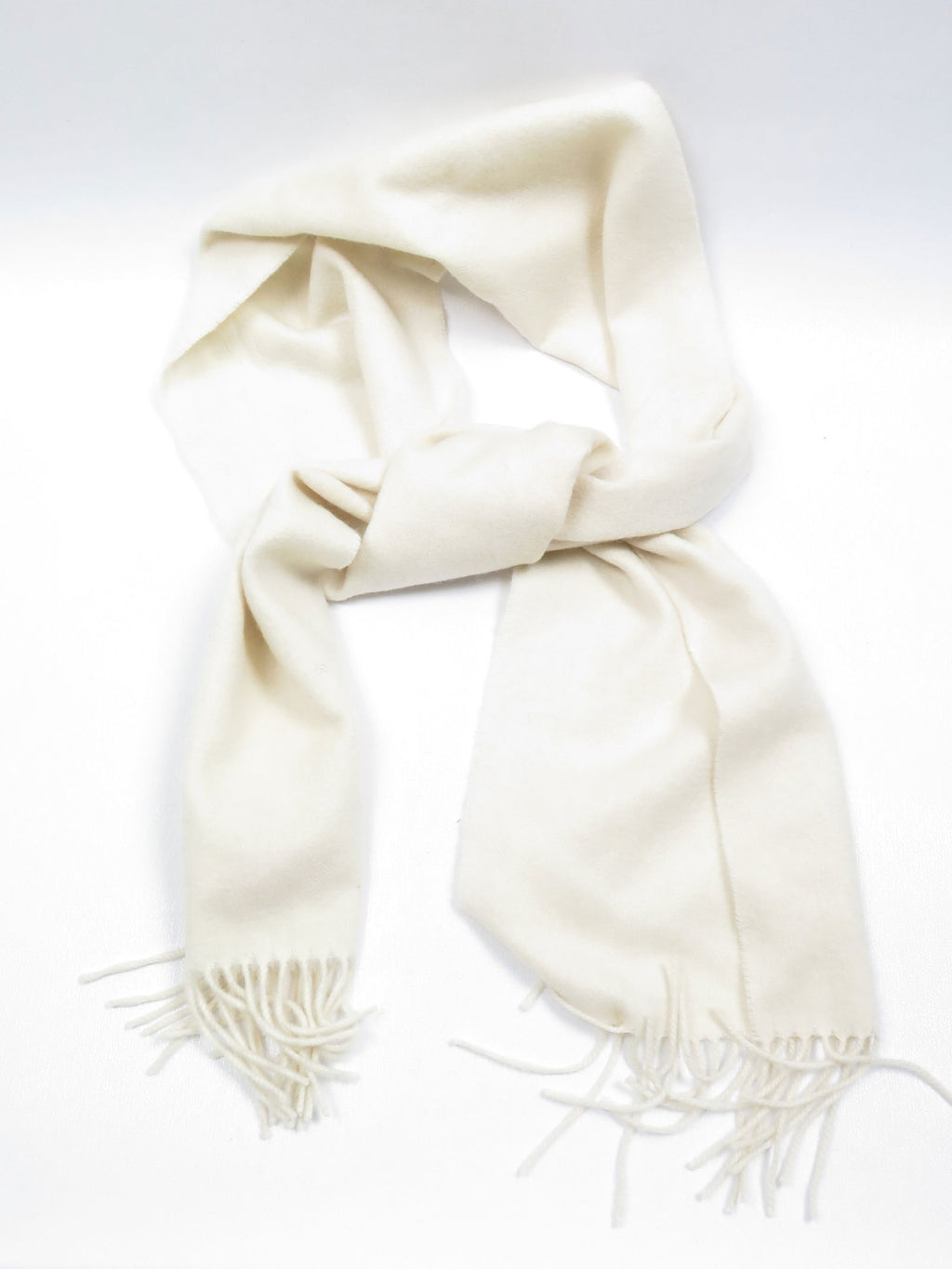 Cream Vintage Cashmere Mix Scarf - The Harlequin