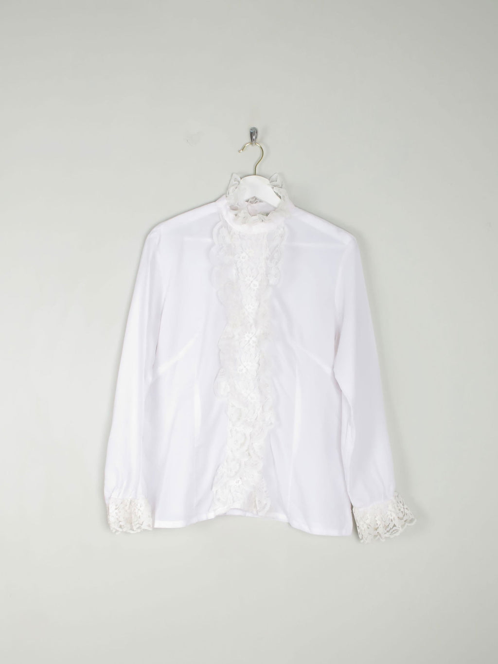 Cream Vintage Romantic Blouse S/M - The Harlequin