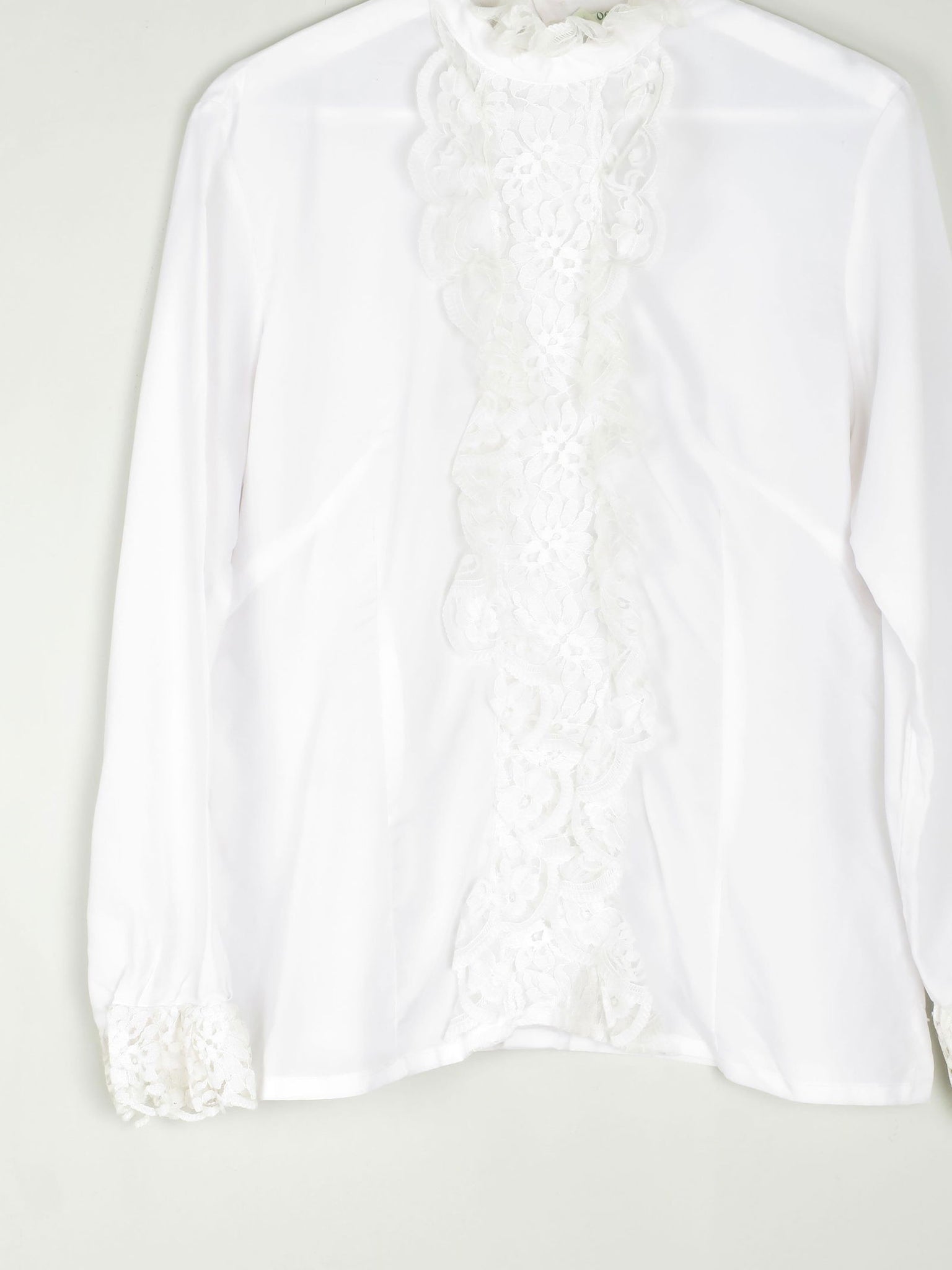 Cream Vintage Romantic Blouse S/M - The Harlequin