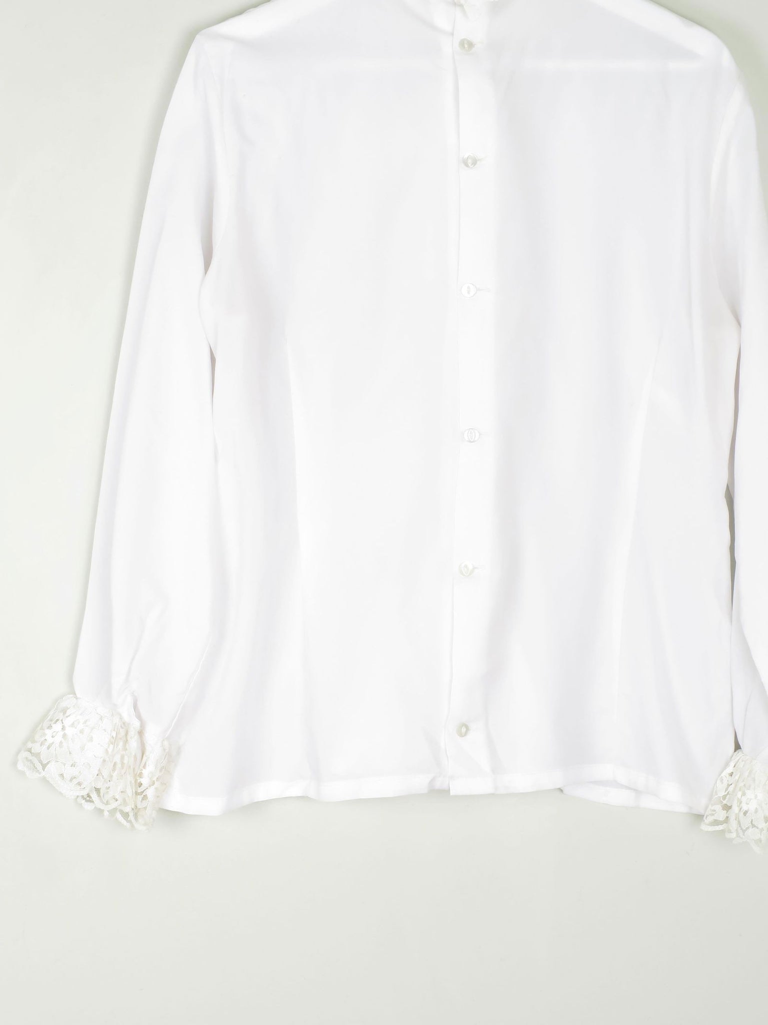 Cream Vintage Romantic Blouse S/M - The Harlequin