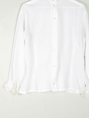 Cream Vintage Romantic Blouse S/M - The Harlequin