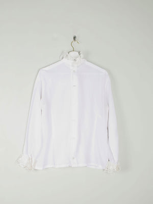 Cream Vintage Romantic Blouse S/M - The Harlequin