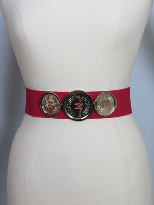 Designer Style Elastic Waspie Belt Available In Three Colours - The Harlequin