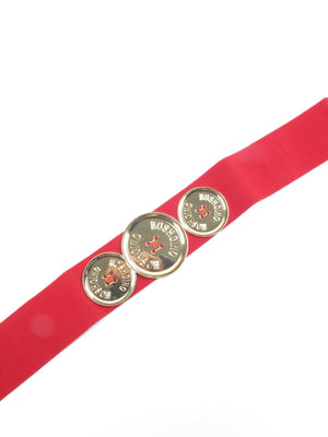 Designer Style Elastic Waspie Belt Available In Three Colours - The Harlequin