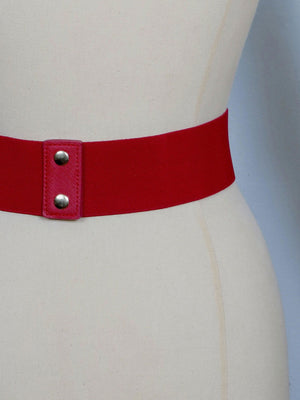 Designer Style Elastic Waspie Belt Available In Three Colours - The Harlequin