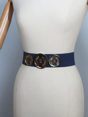 Designer Style Elastic Waspie Belt Available In Three Colours - The Harlequin
