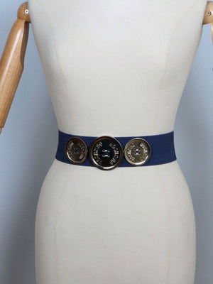 Designer Style Elastic Waspie Belt Available In Three Colours - The Harlequin
