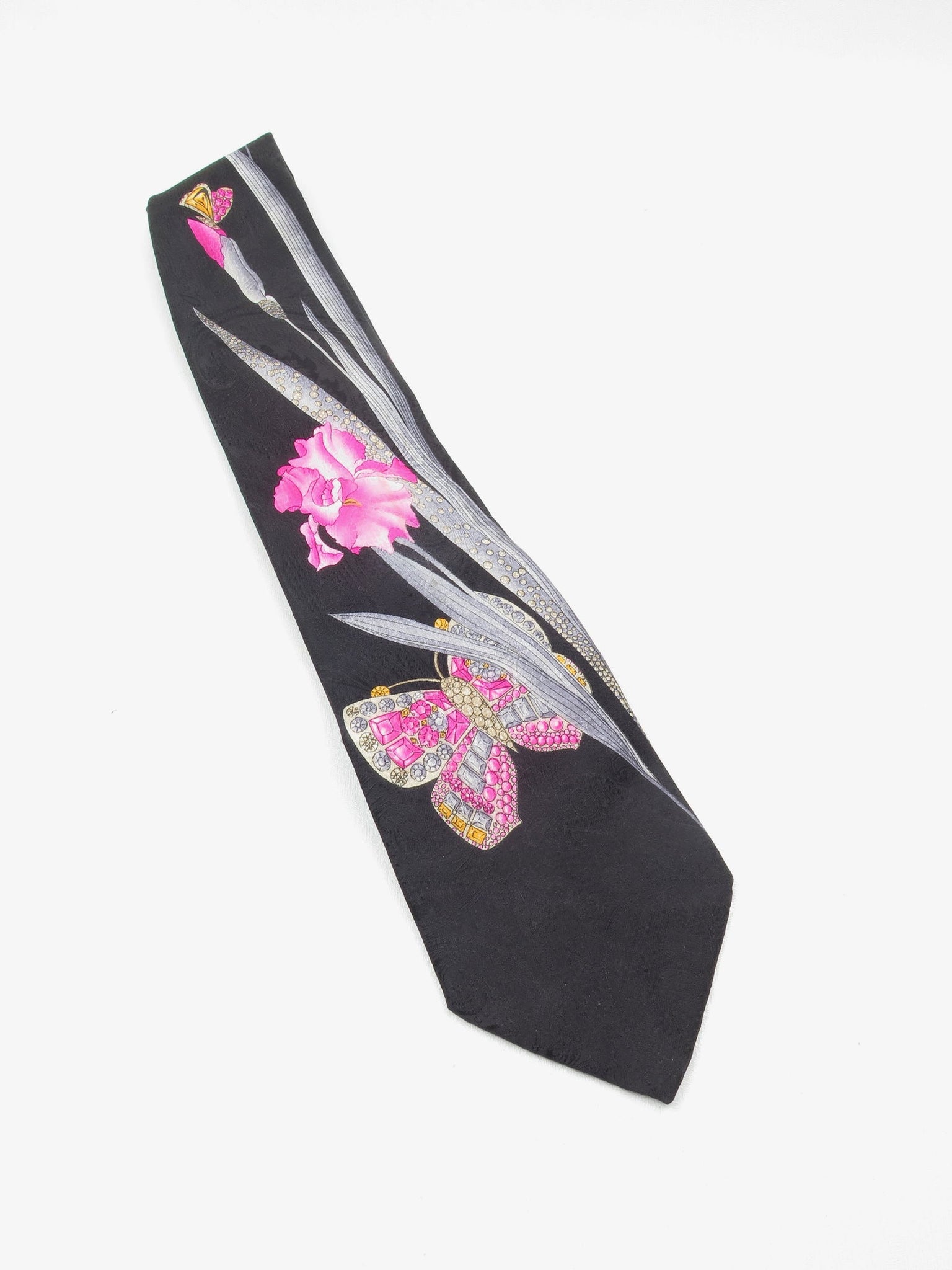 Designer Vintage Silk Leonard Tie - The Harlequin