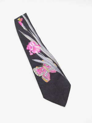 Designer Vintage Silk Leonard Tie - The Harlequin