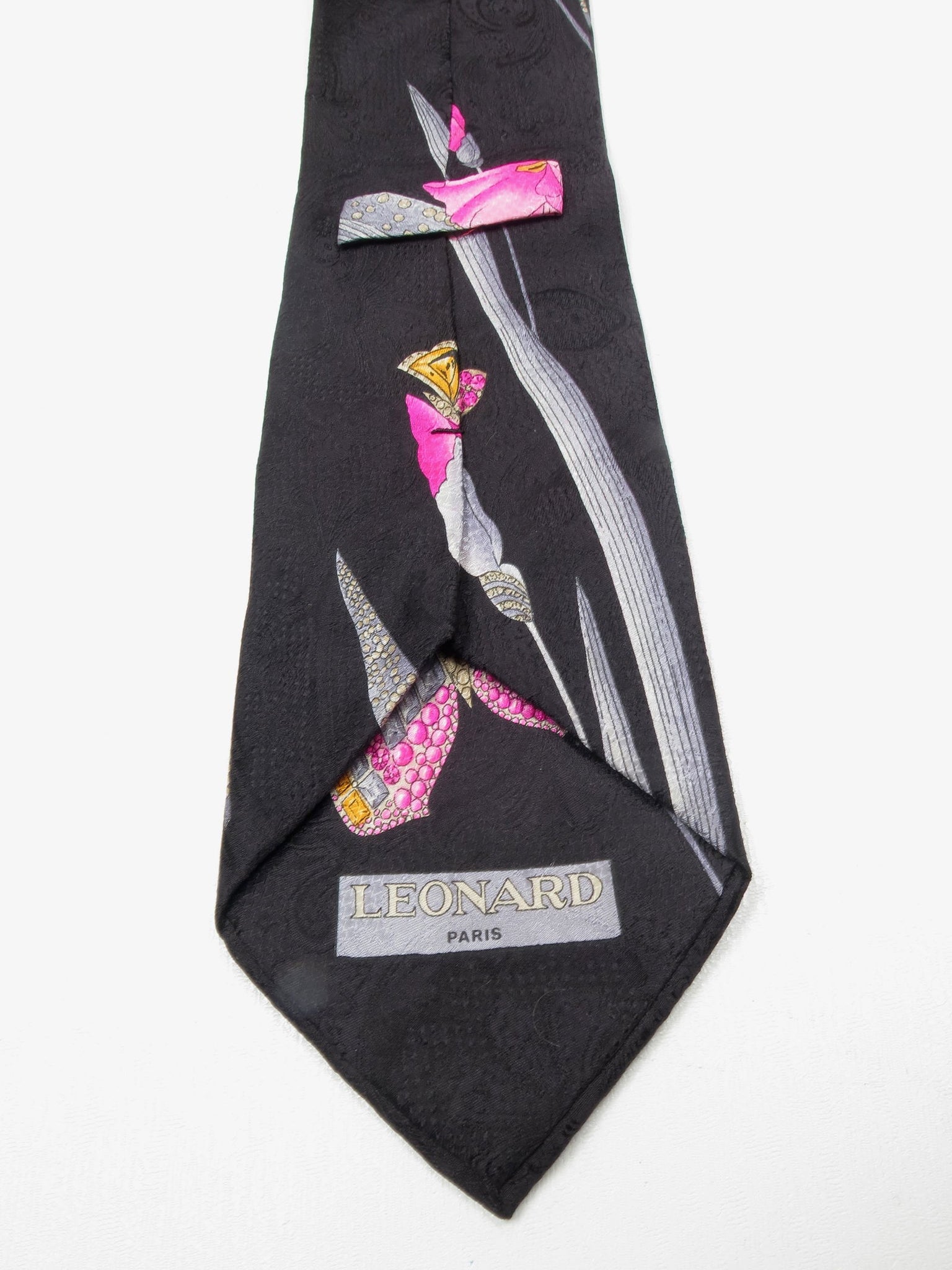 Designer Vintage Silk Leonard Tie - The Harlequin