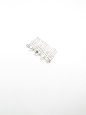 Diamanté /Pearl & Silver Hair Comb - The Harlequin