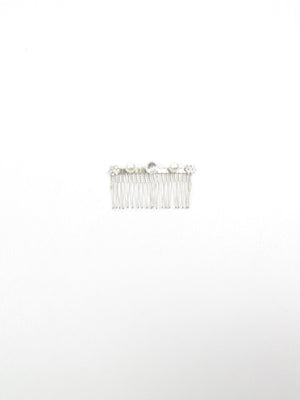 Diamanté /Pearl & Silver Hair Comb - The Harlequin