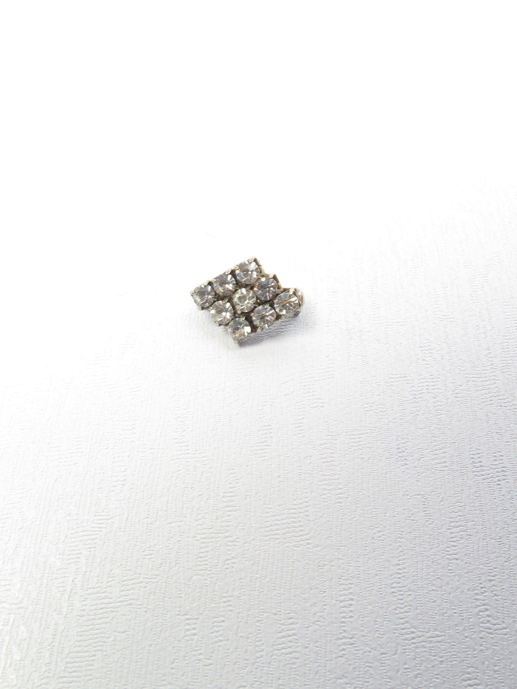 Diamanté Silver Coloured Small Brooch - The Harlequin