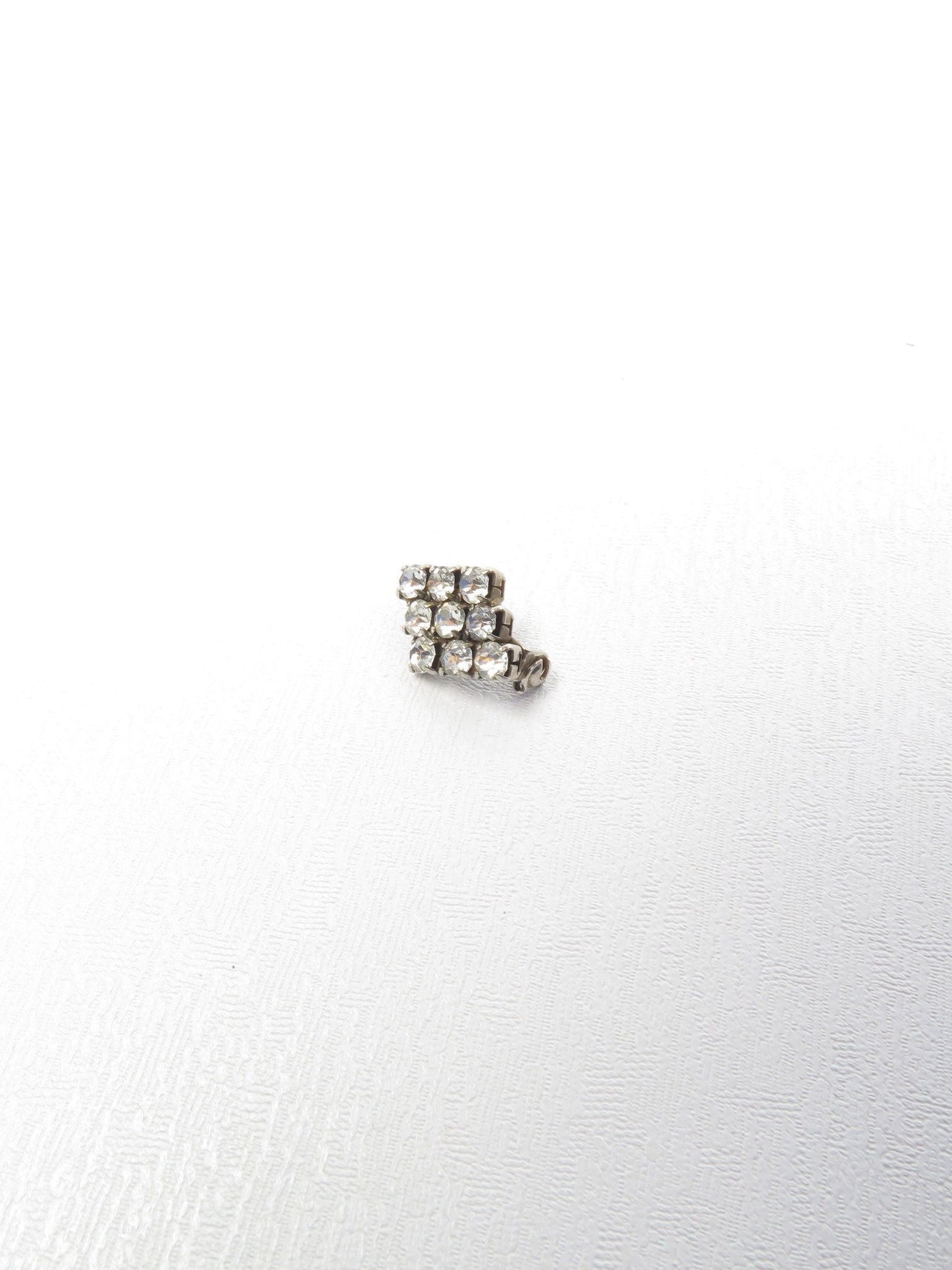 Diamanté Silver Coloured Small Brooch - The Harlequin