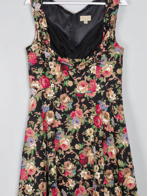 Floral Vintage 1950s Style Dress 14 - The Harlequin