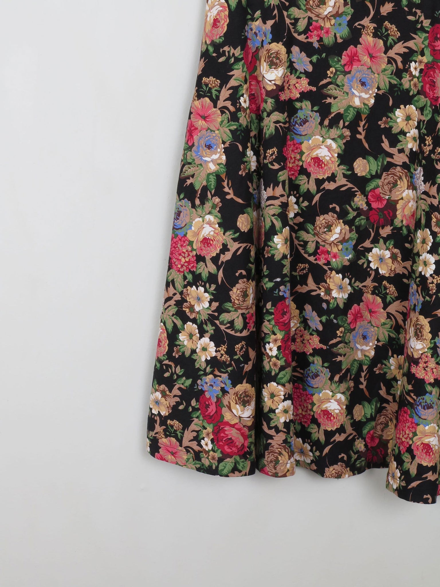 Floral Vintage 1950s Style Dress 14 - The Harlequin