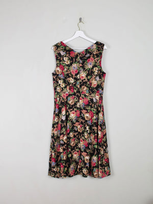 Floral Vintage 1950s Style Dress 14 - The Harlequin