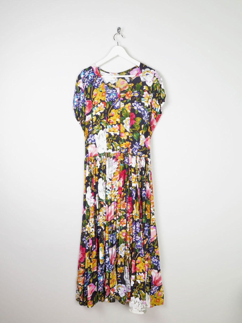 Floral Vintage Long Dress 10/12 - The Harlequin