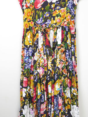 Floral Vintage Long Dress 10/12 - The Harlequin