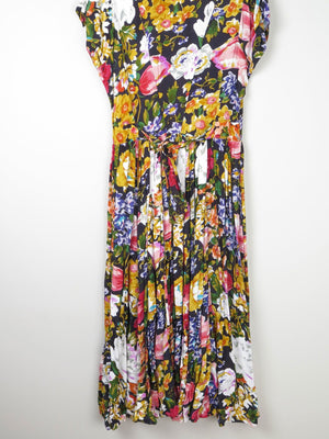 Floral Vintage Long Dress 10/12 - The Harlequin