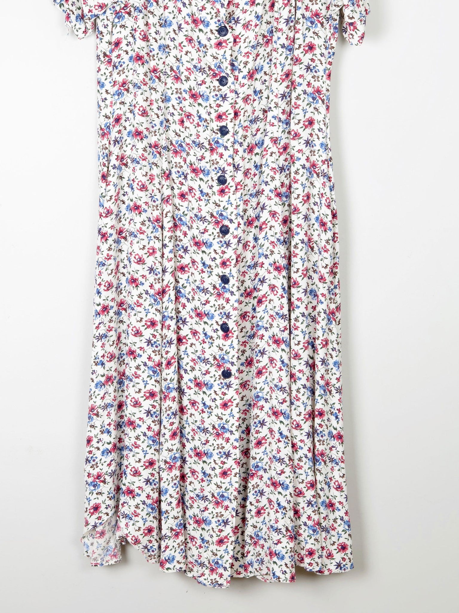 Floral Vintage Midi Button Down Tea Dress M/L Floral Vintage Midi Button Down Tea Dress M/L