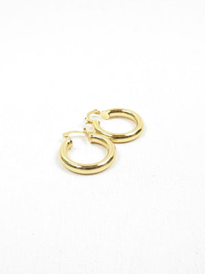 Gold Plated Hoop Earrings - The Harlequin