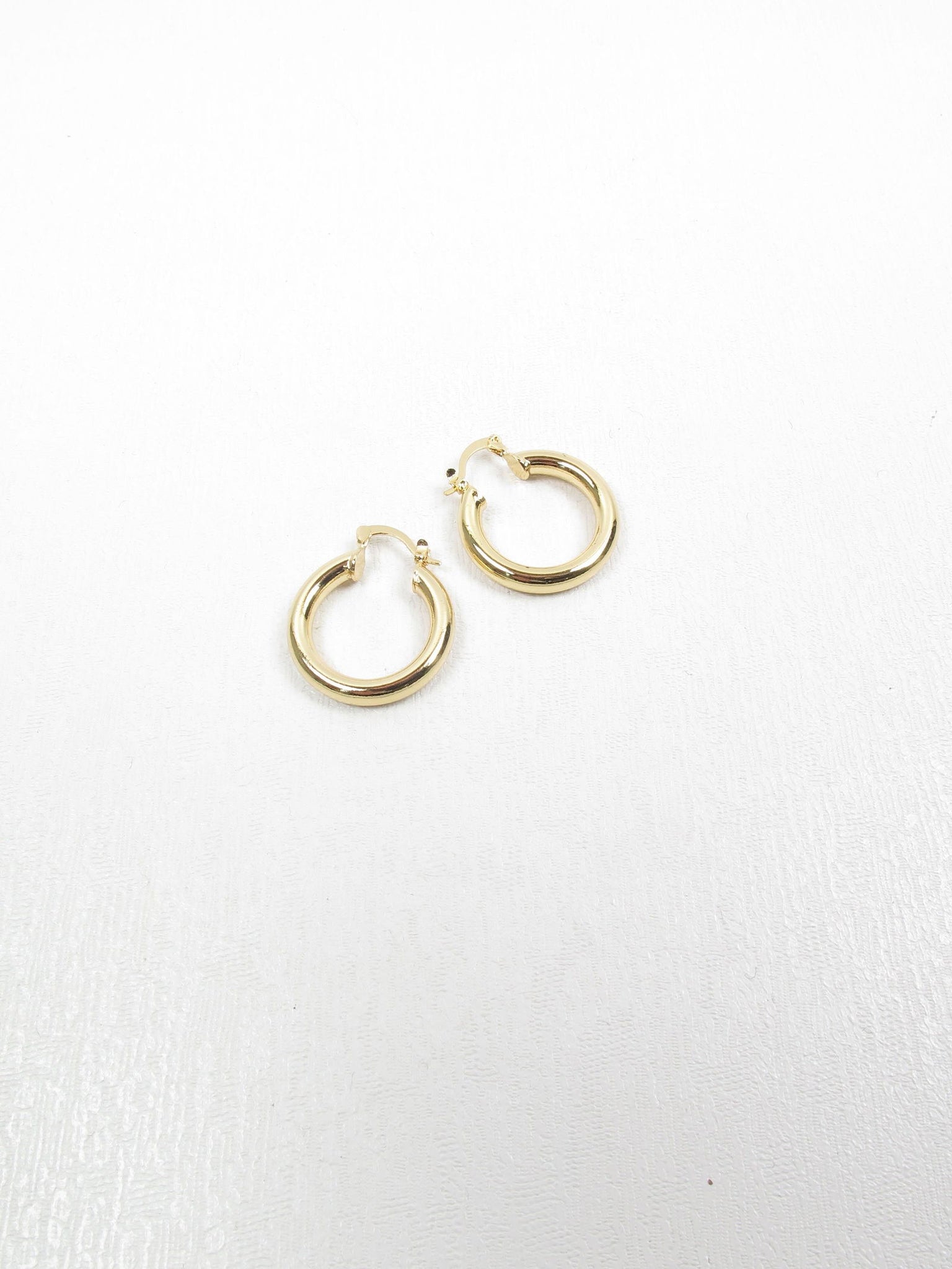 Gold Plated Hoop Earrings - The Harlequin