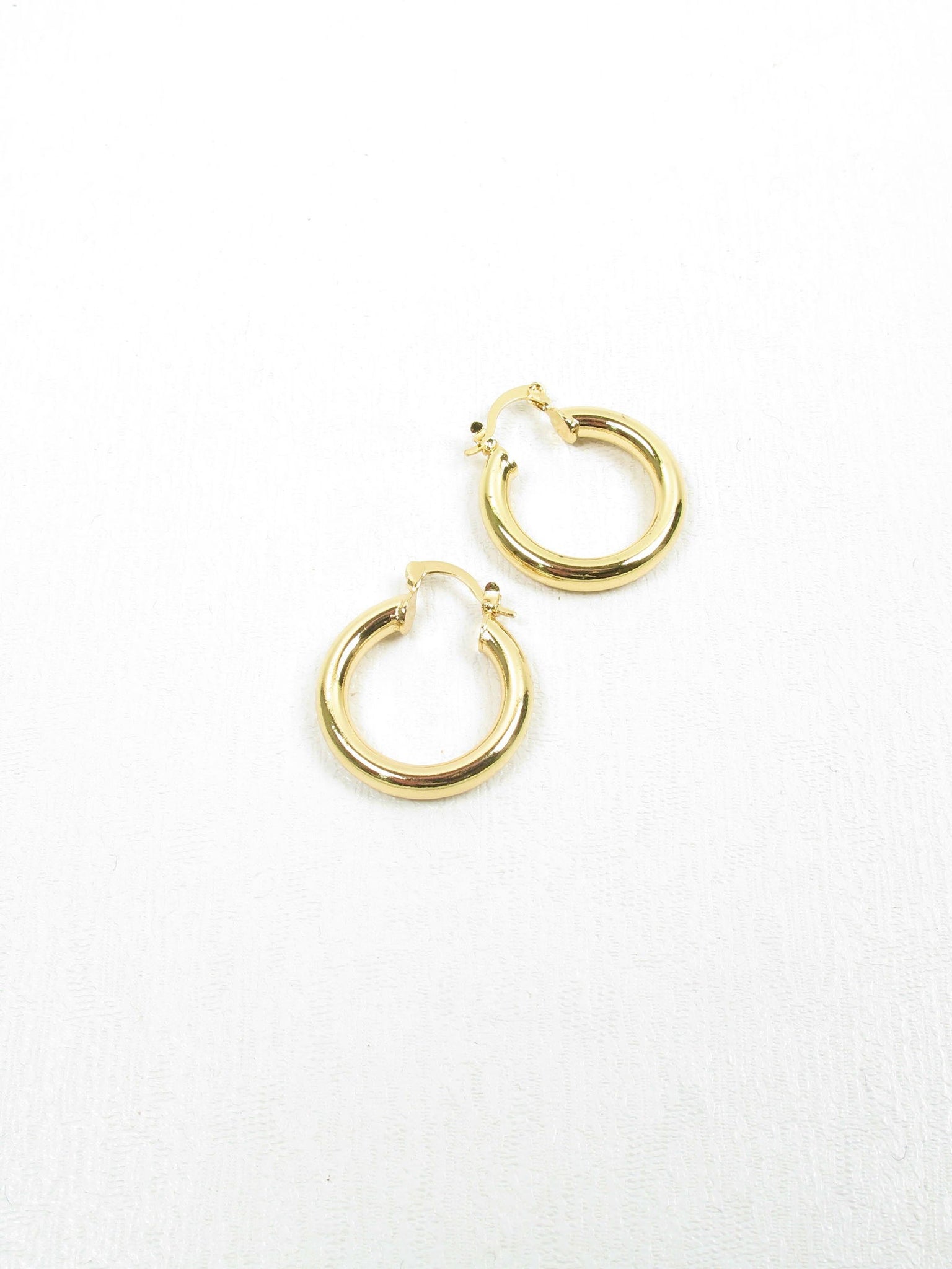 Gold Plated Hoop Earrings - The Harlequin