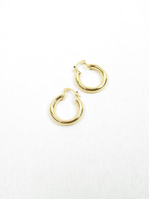 Gold Plated Hoop Earrings - The Harlequin