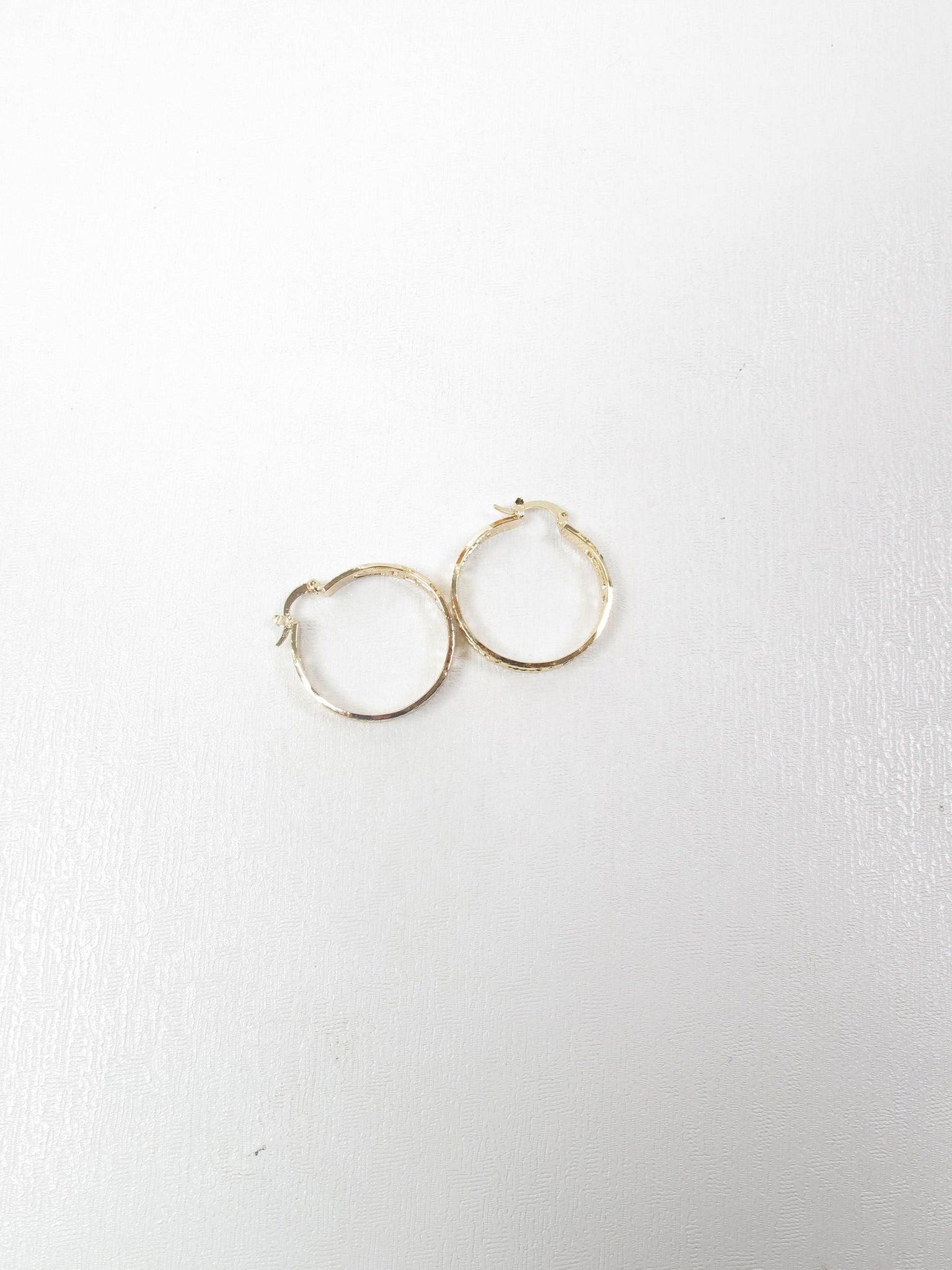 Gold Plated Hoop Earrings Greek Key Style - The Harlequin