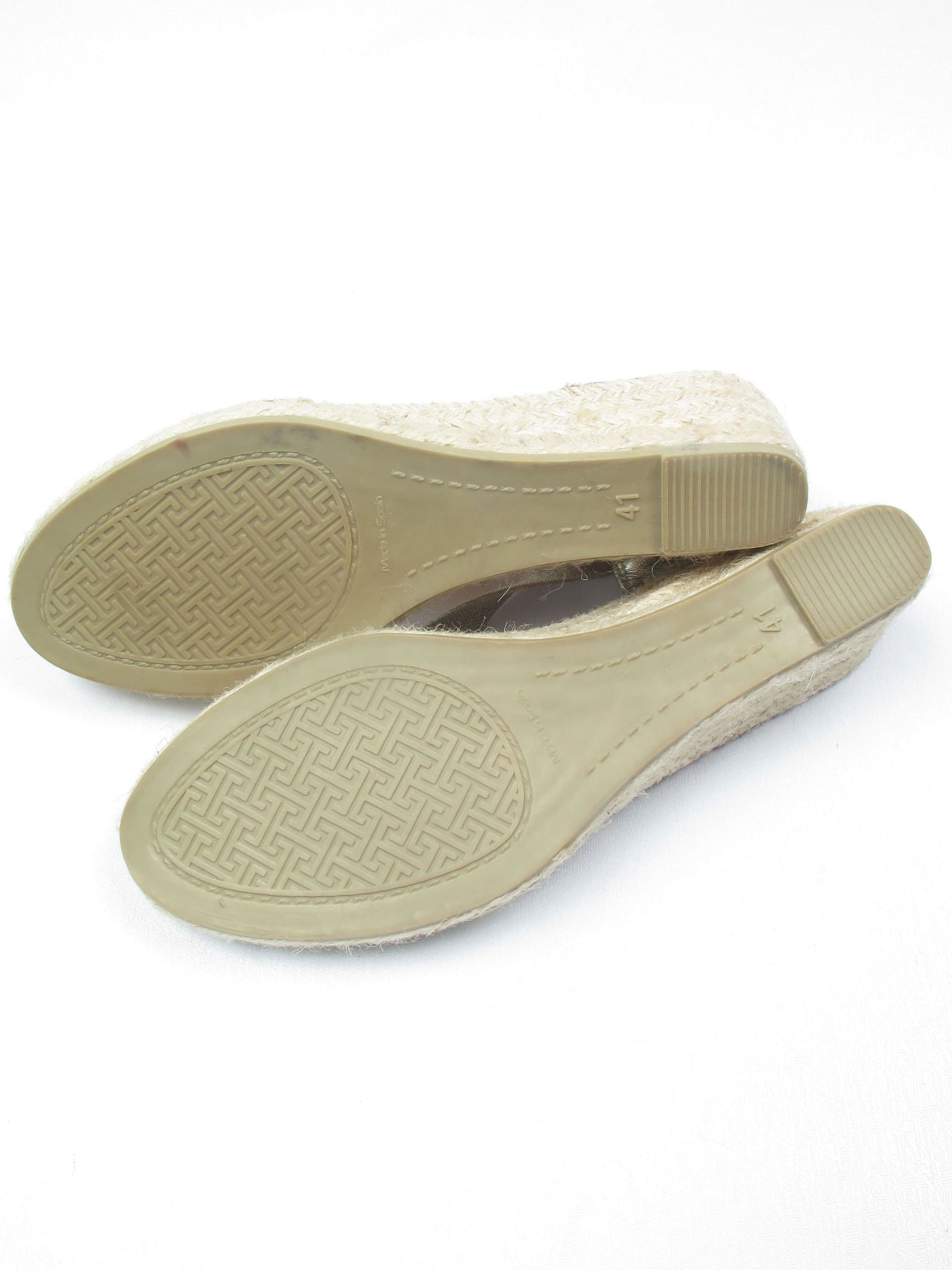 Gold Vintage Style Espadrilles 41/8 - The Harlequin