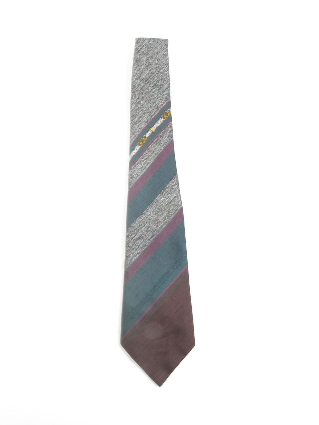 Green & Brown Vintage Tie - The Harlequin