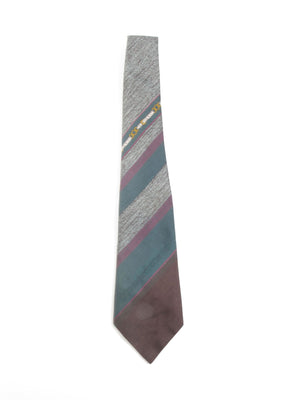 Green & Brown Vintage Tie - The Harlequin