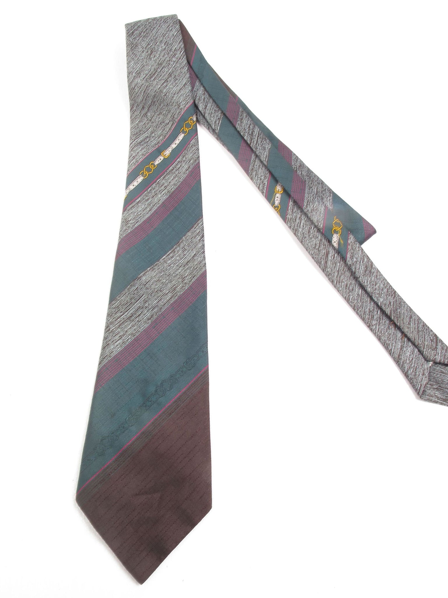 Green & Brown Vintage Tie - The Harlequin