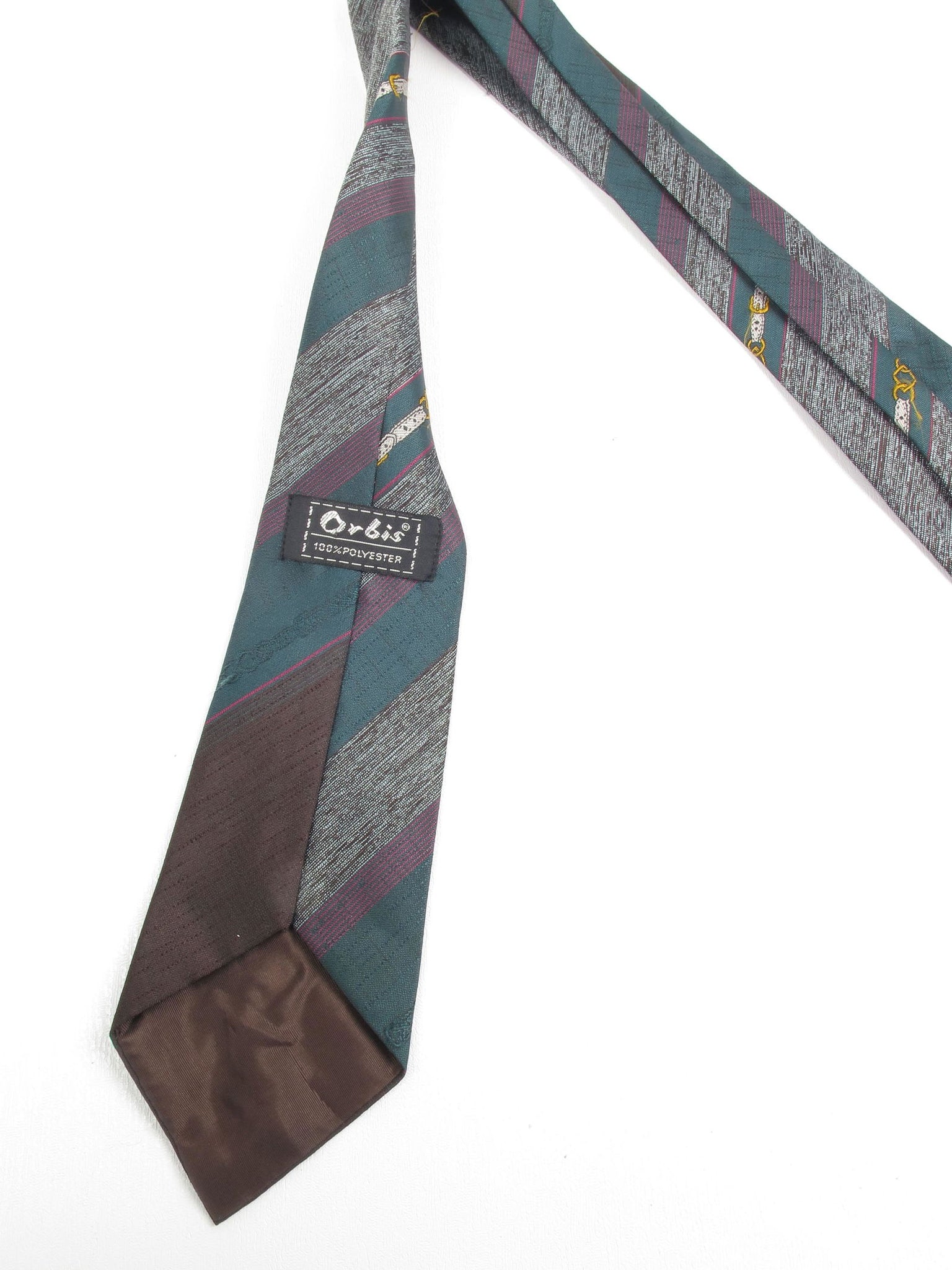 Green & Brown Vintage Tie - The Harlequin
