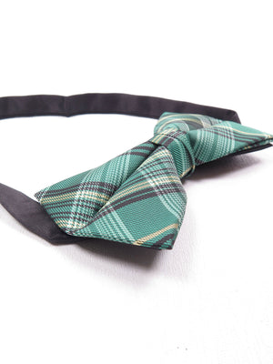 Green Retro Check Dickie Bow Tie New - The Harlequin